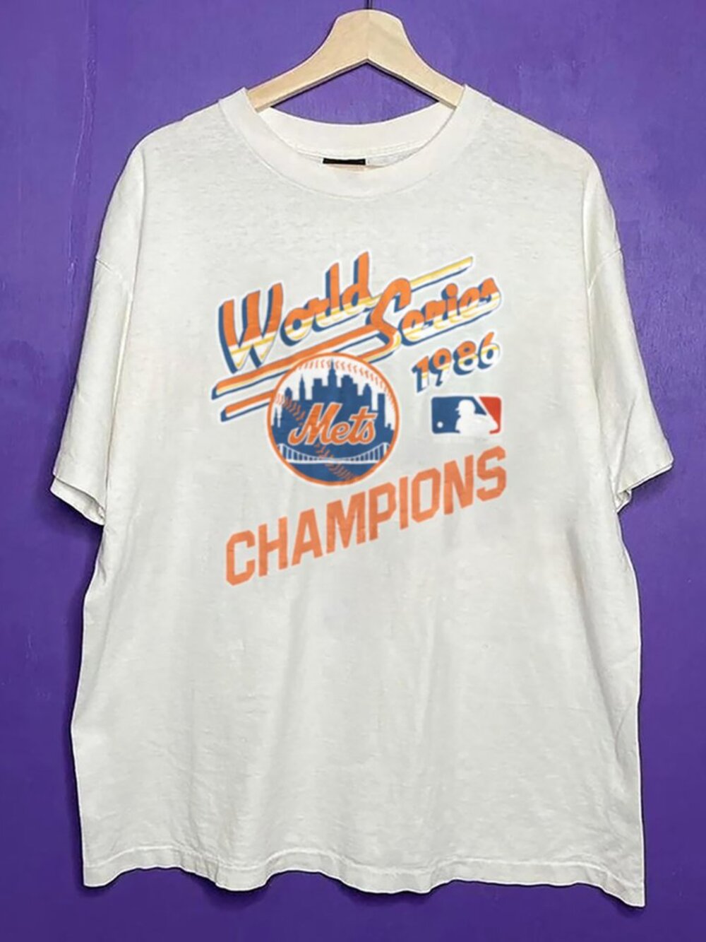 New York Mets 1986 World Series Baseball Shirt, Retro New York Mets World Shirt
